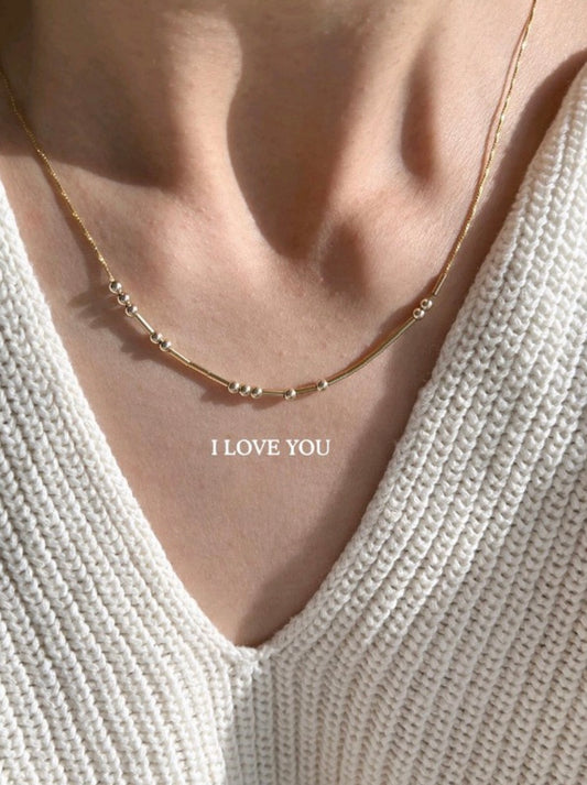Morse Code Necklace