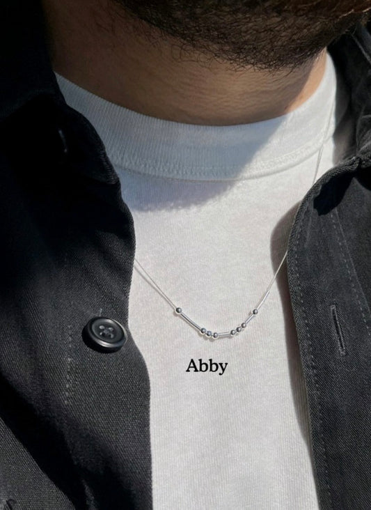 Morse Code Necklace